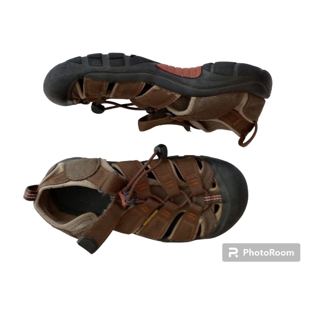 Keen Newport H2 Waterproof Youth Boys Size 3 Leather Hiking Sandals Lake 1009996